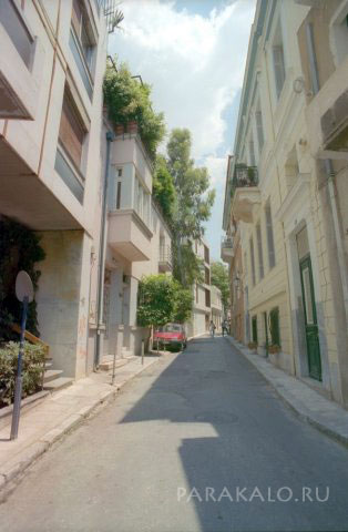 Дома и улицы в Афинах